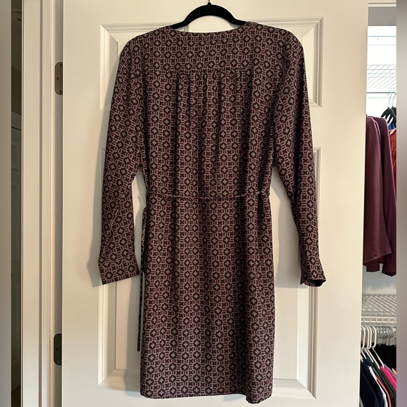 LOFT Purple Long Sleeve Dress NWOT - Picture 3 of 5